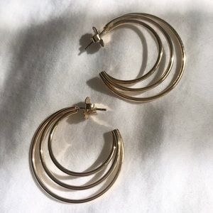 SOLD Gold Hoop Earrings